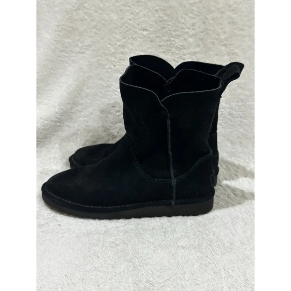 Ugg Black leather suede Boots - Josephine size 9 - Picture 4 of 5